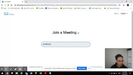 Webex Login via Meeting ID